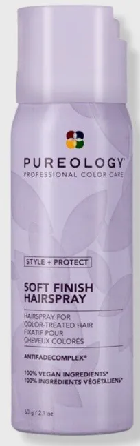 Pureology Soft Finish Hair spray 2.1 oz travel