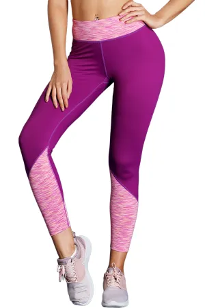 Purple Essential Active Capri Leggings