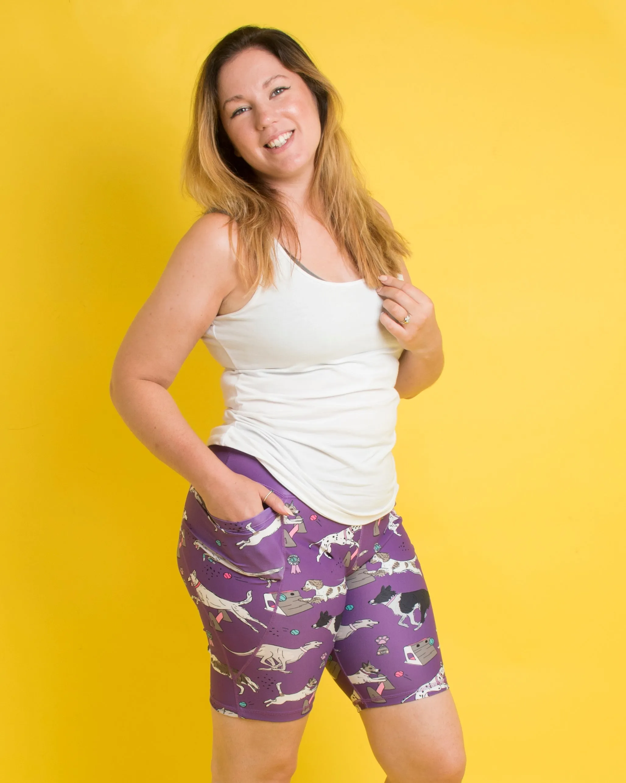 Purple Flyball Women's Active Shorts