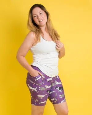 Purple Flyball Women's Active Shorts