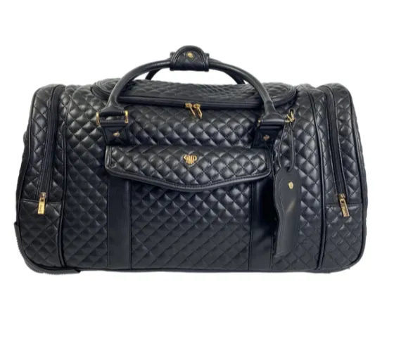 Pursen VIP Duffel Rolling Bag - Black
