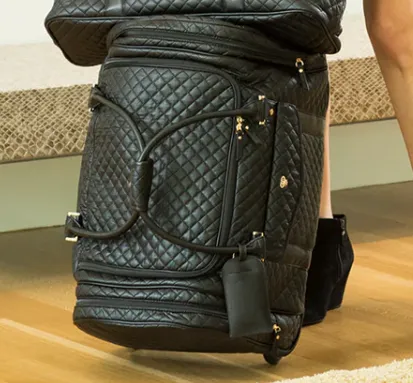 Pursen VIP Duffel Rolling Bag - Black