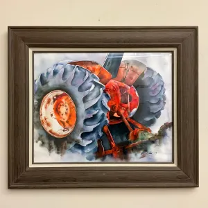 "Business End”, Framed Print of Original Watercolor