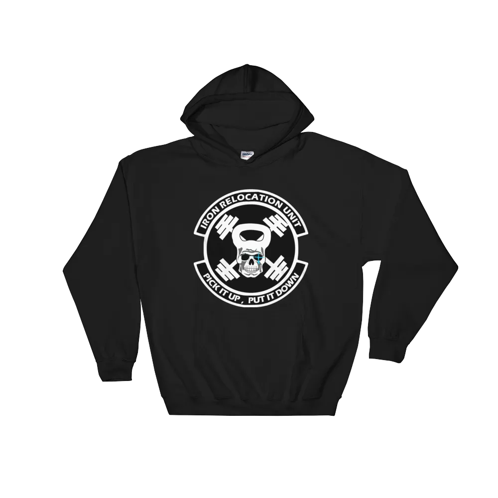"Iron Relocation Unit" - Athletic Long-Sleeved Hoodie