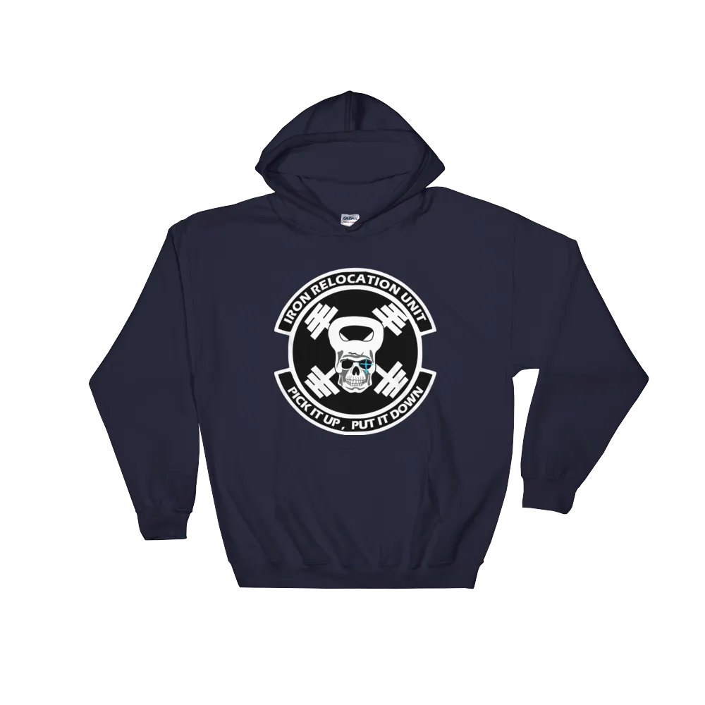 "Iron Relocation Unit" - Athletic Long-Sleeved Hoodie