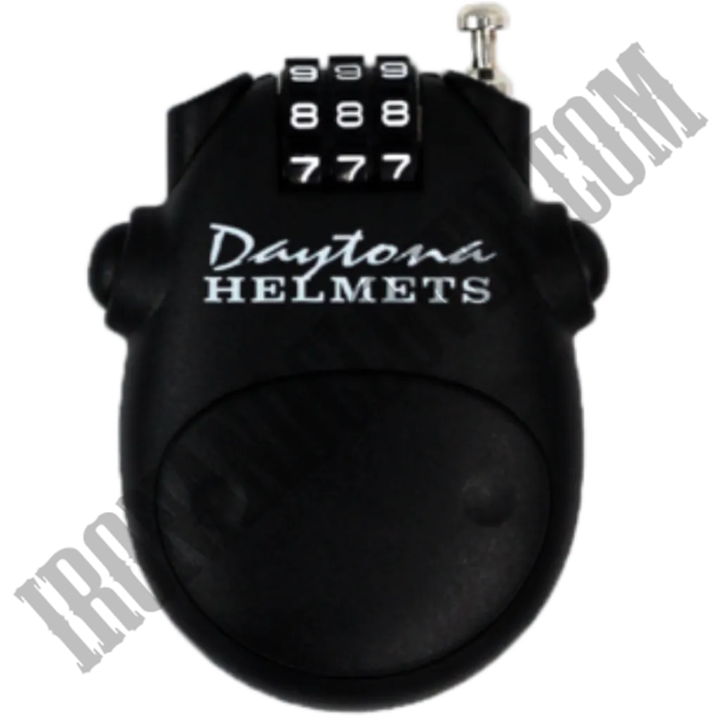 Retractable Cable Helmet Lock