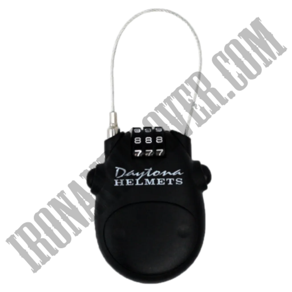 Retractable Cable Helmet Lock