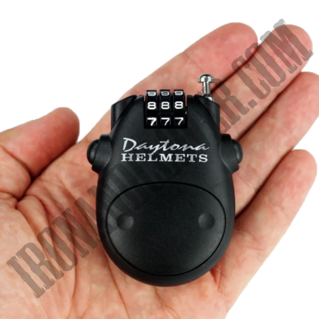 Retractable Cable Helmet Lock