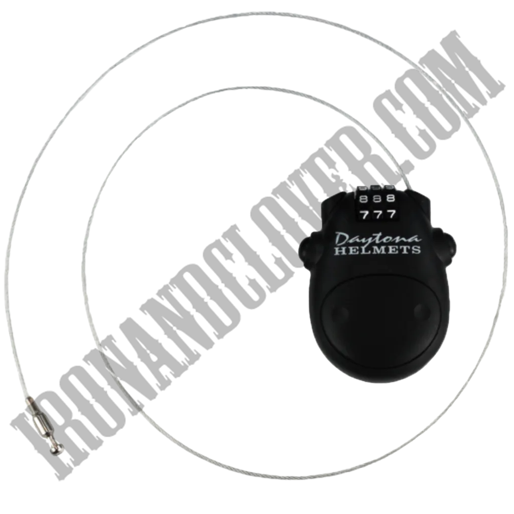 Retractable Cable Helmet Lock