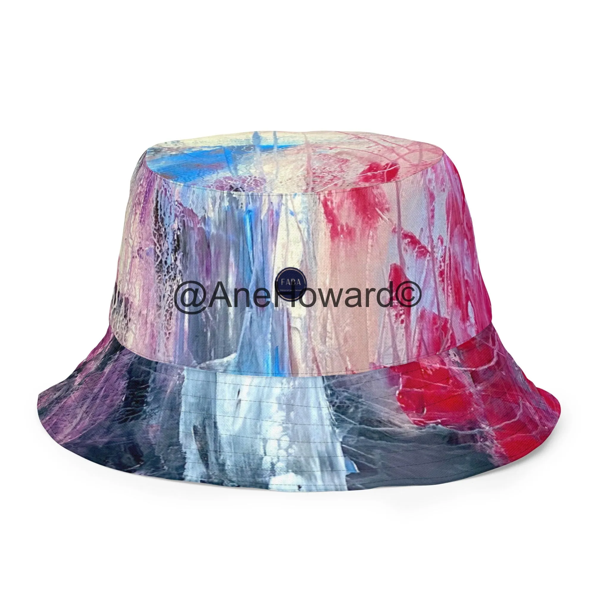 Reversible Bucket Hat Abstract Sailing