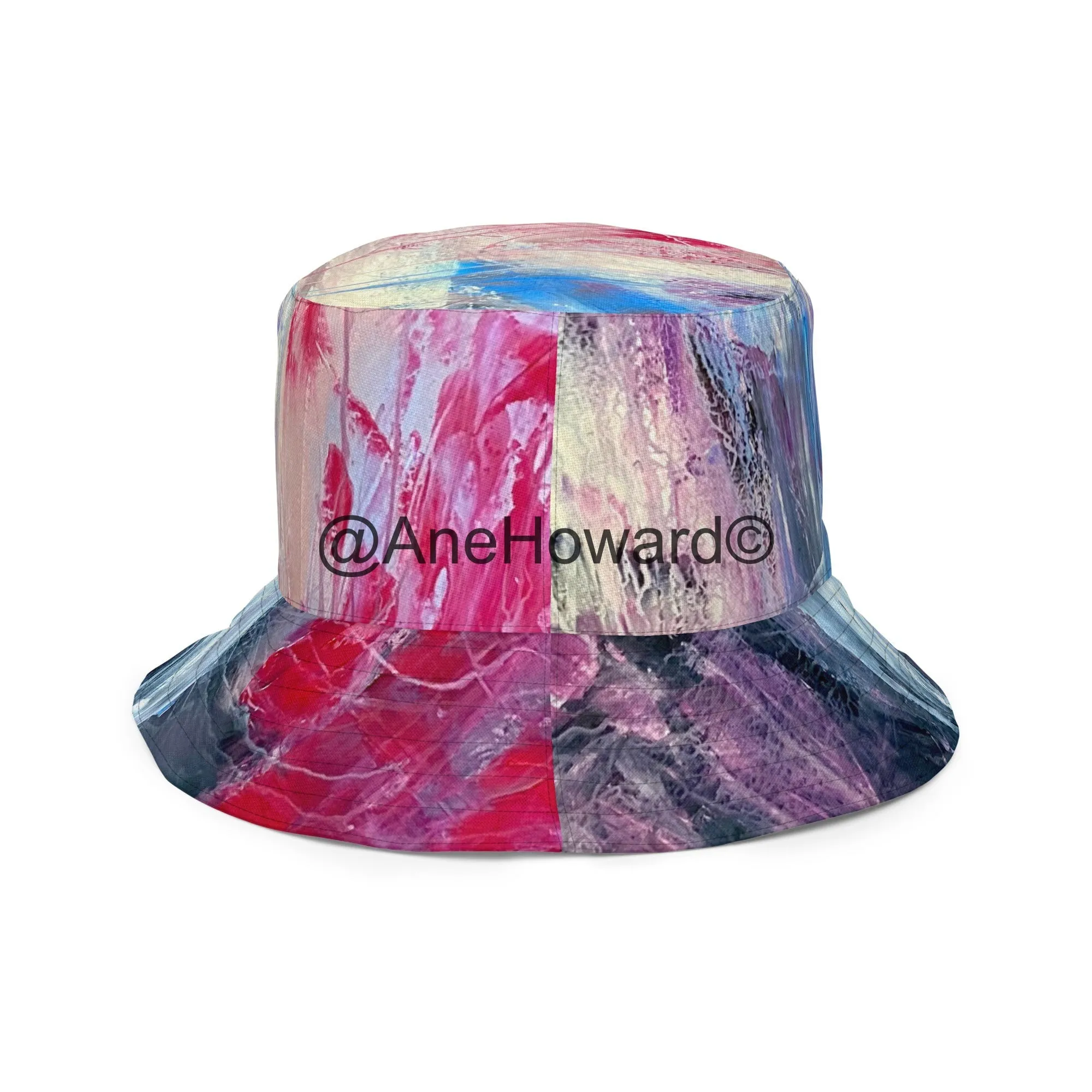 Reversible Bucket Hat Abstract Sailing
