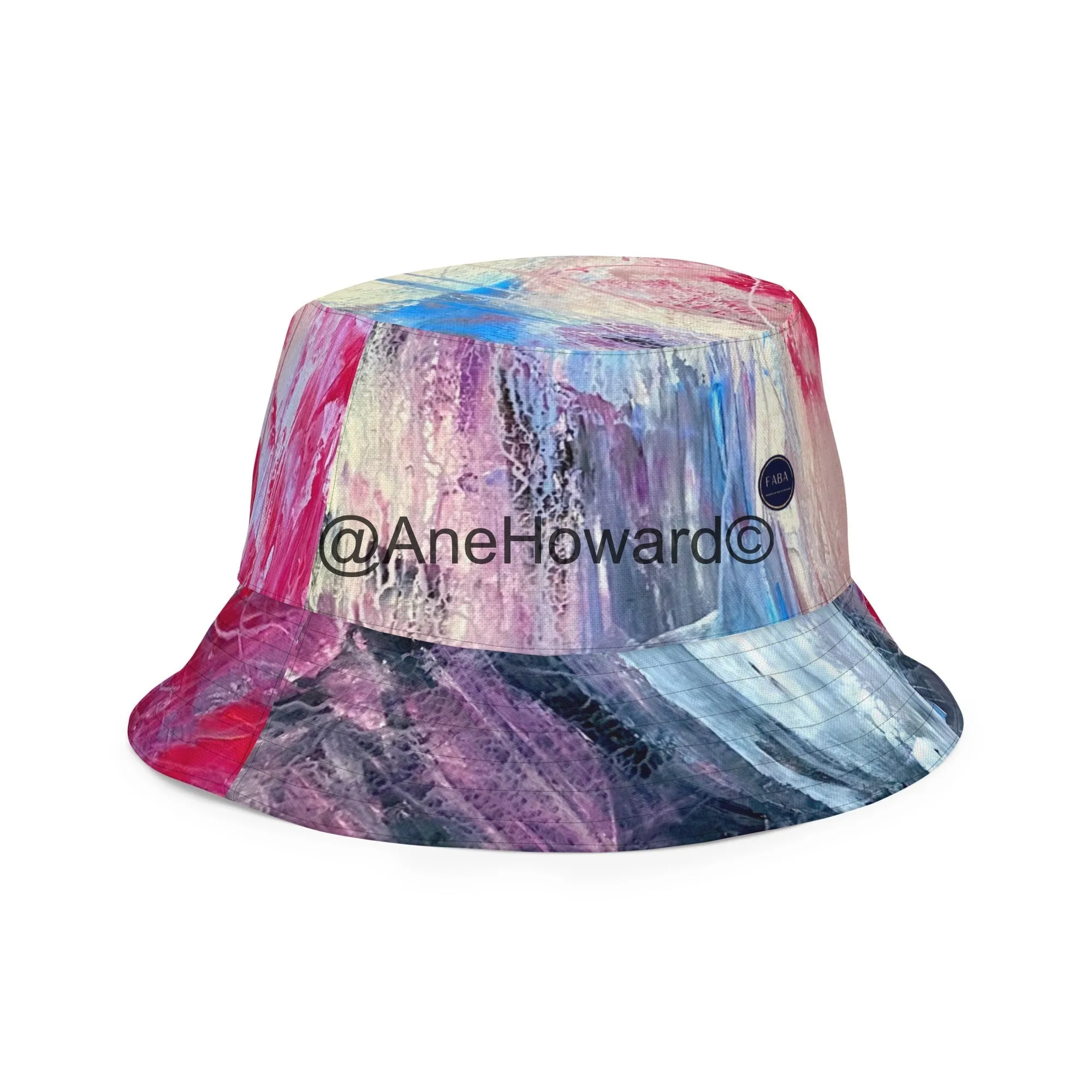 Reversible Bucket Hat Abstract Sailing