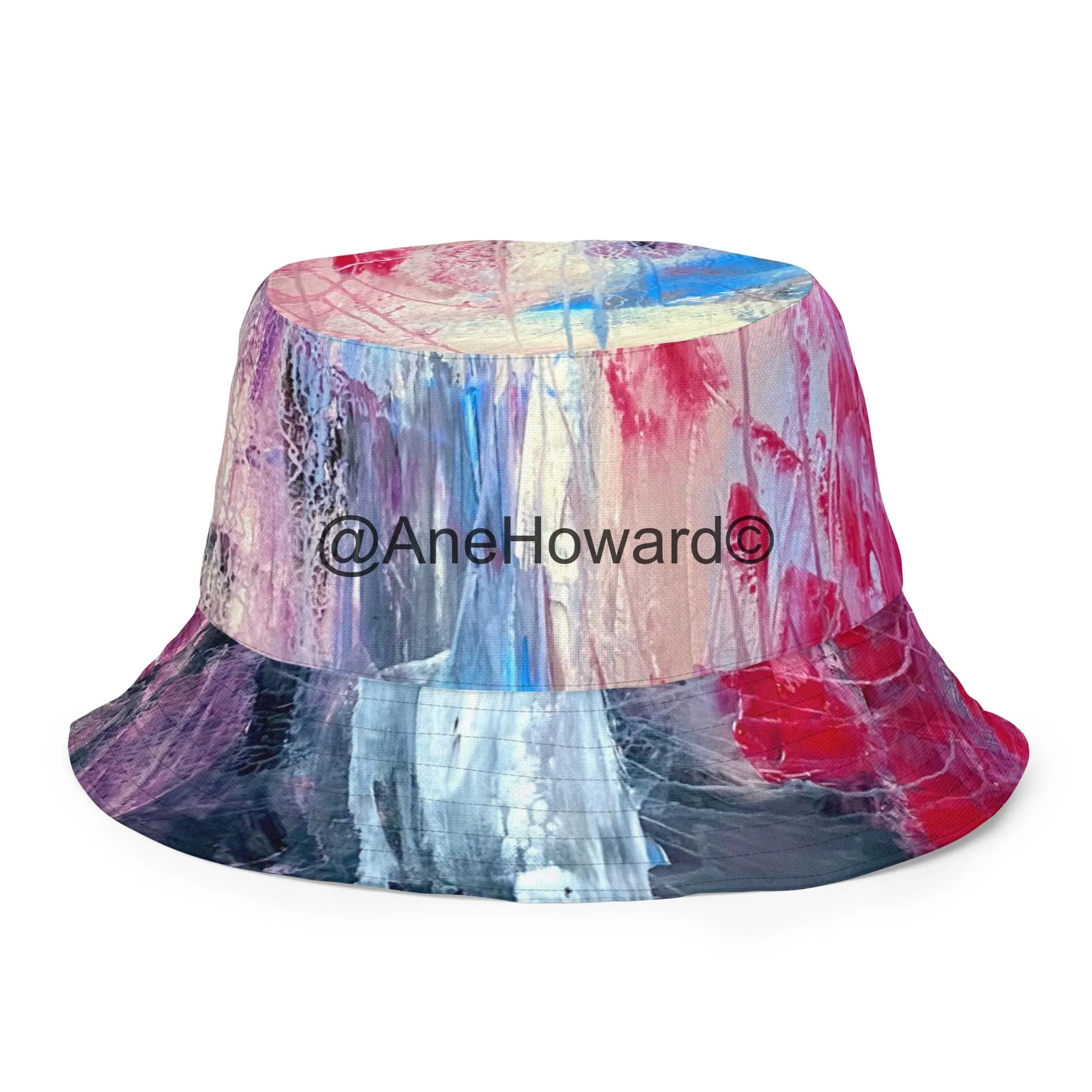 Reversible Bucket Hat Abstract Sailing