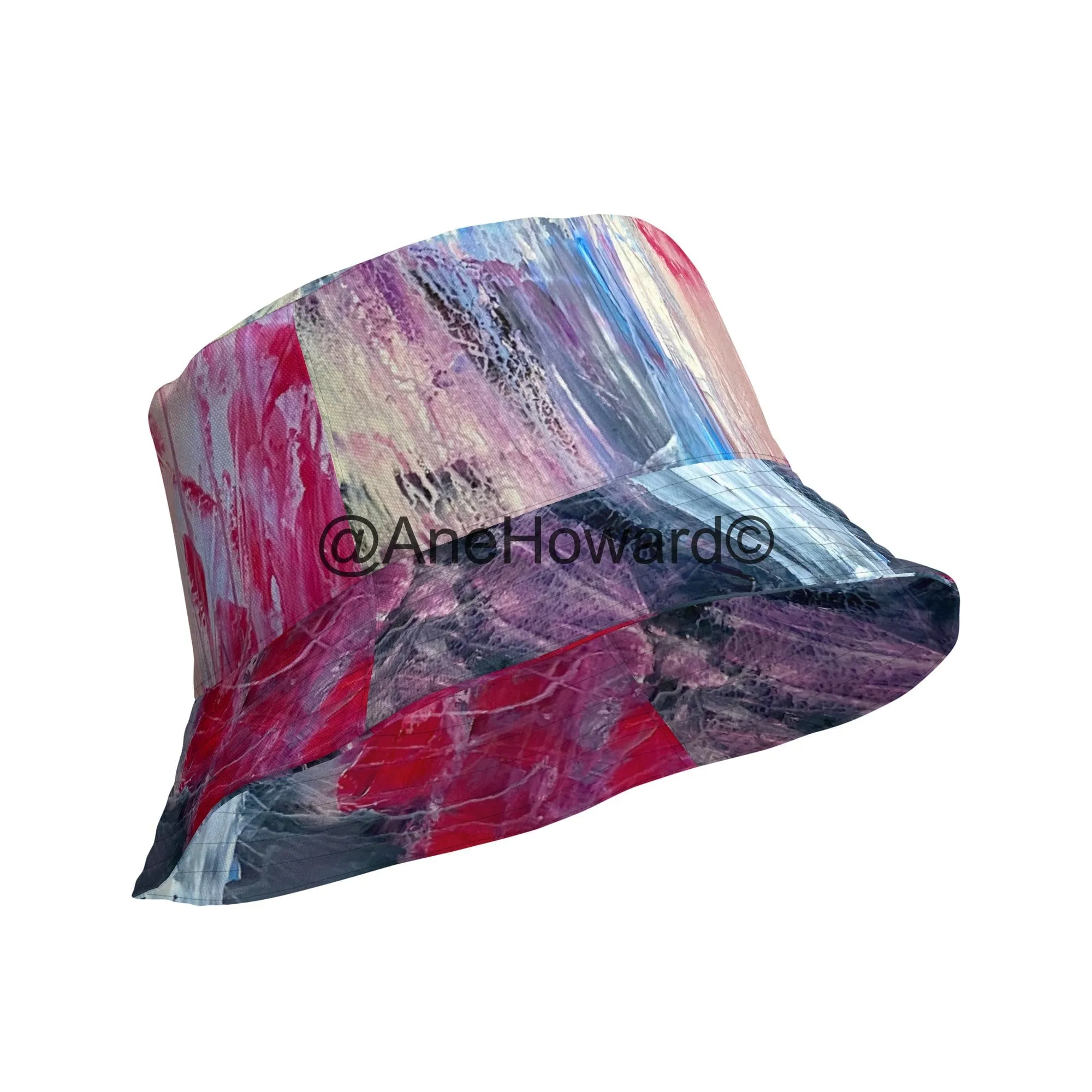 Reversible Bucket Hat Abstract Sailing