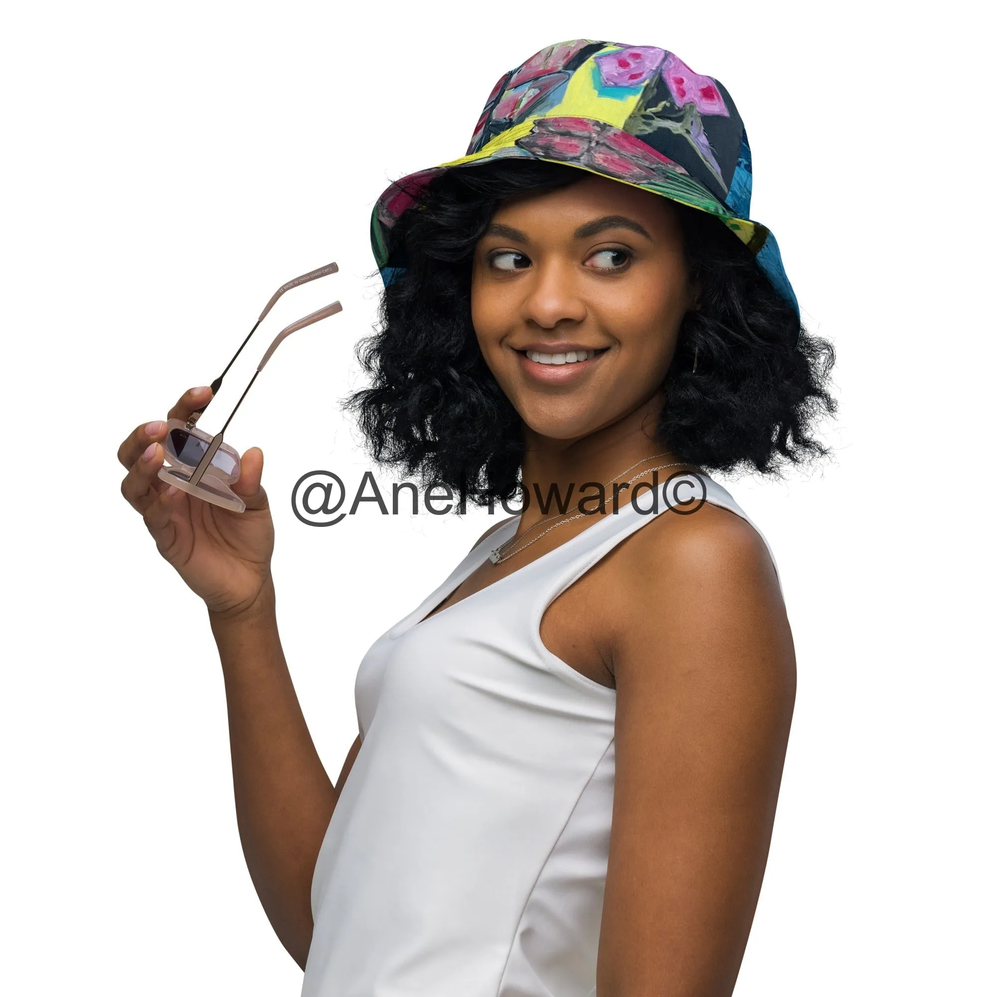 Reversible bucket hat Papillons