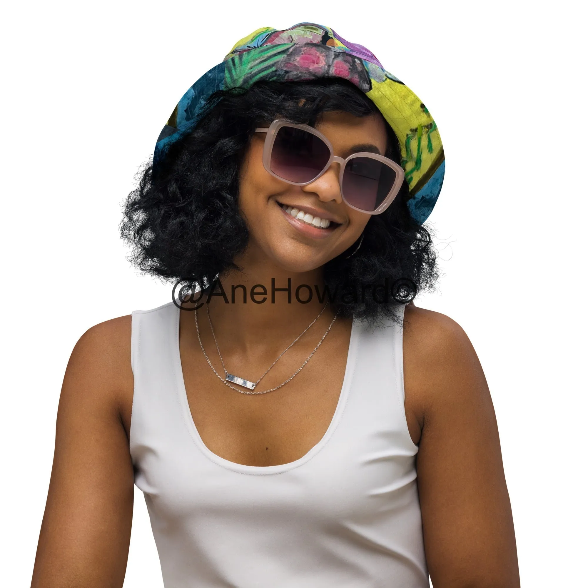 Reversible bucket hat Papillons