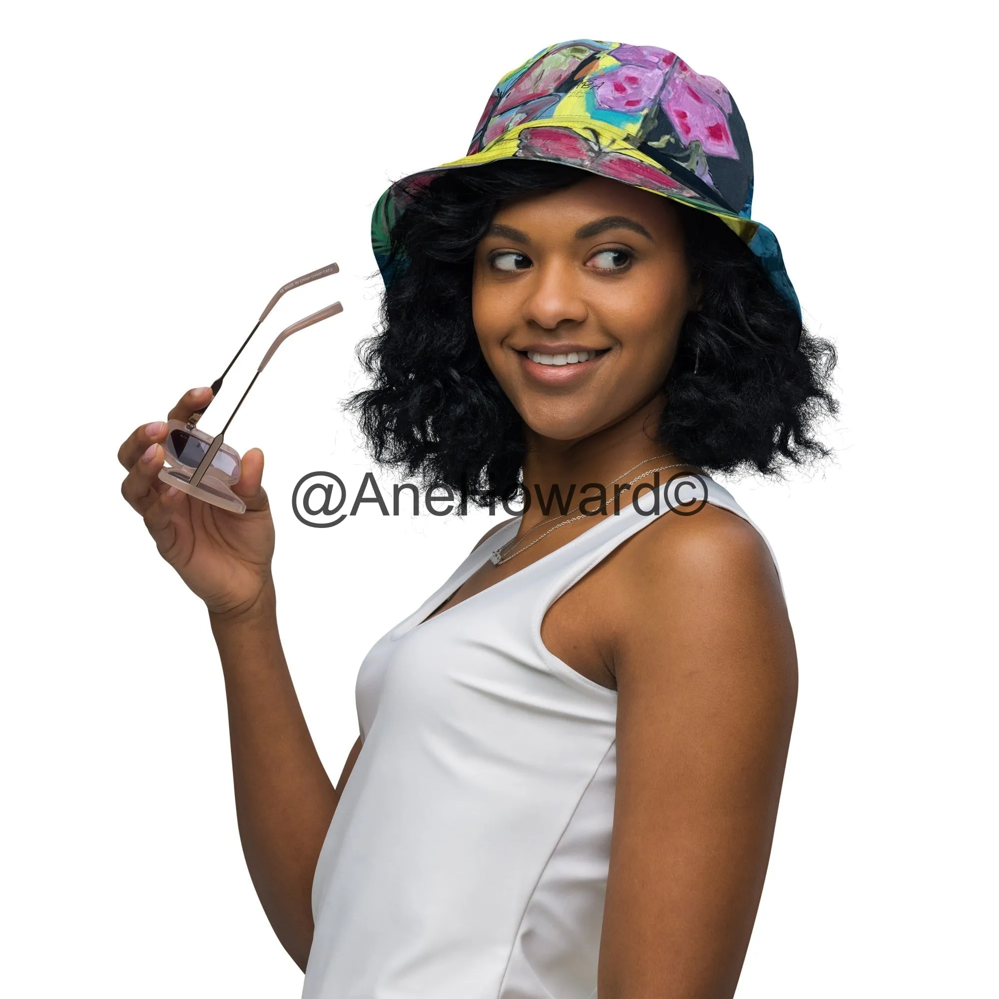 Reversible bucket hat Papillons