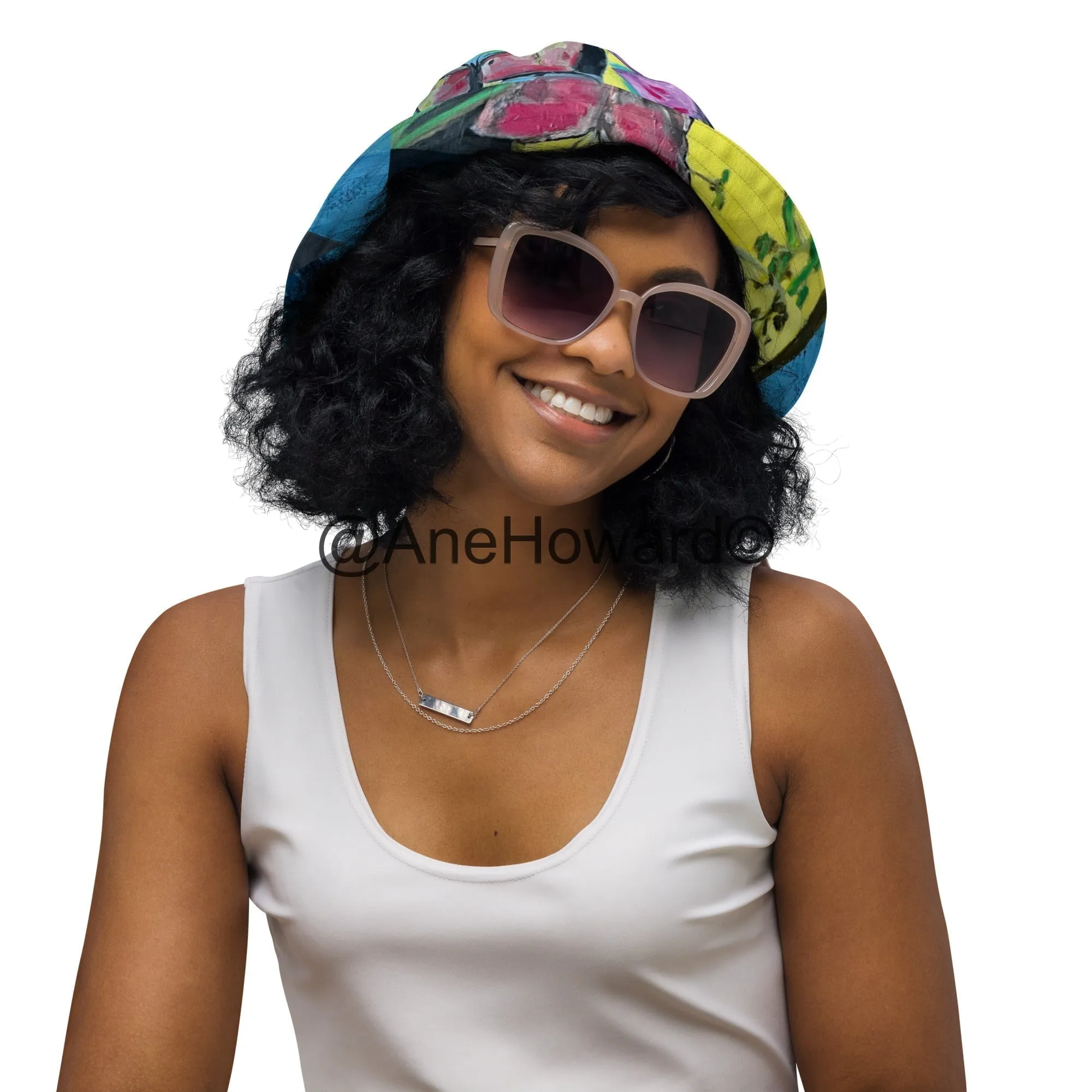Reversible bucket hat Papillons