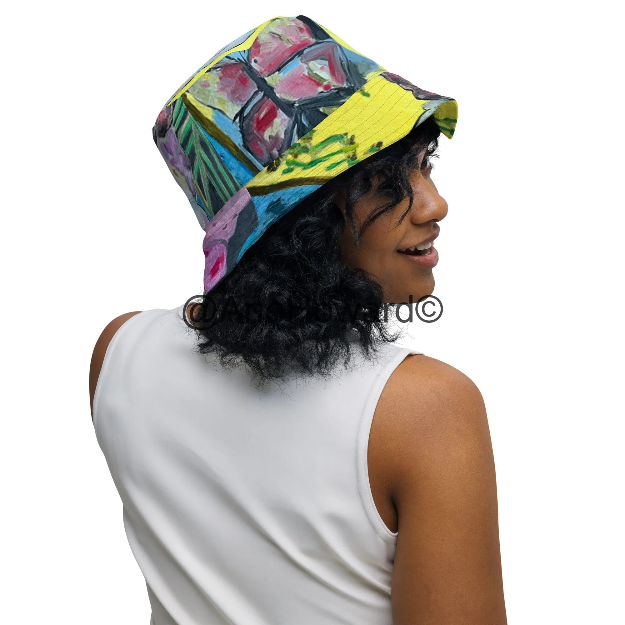 Reversible bucket hat Papillons