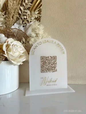 Review   Logo Arch QR Freestanding Sign