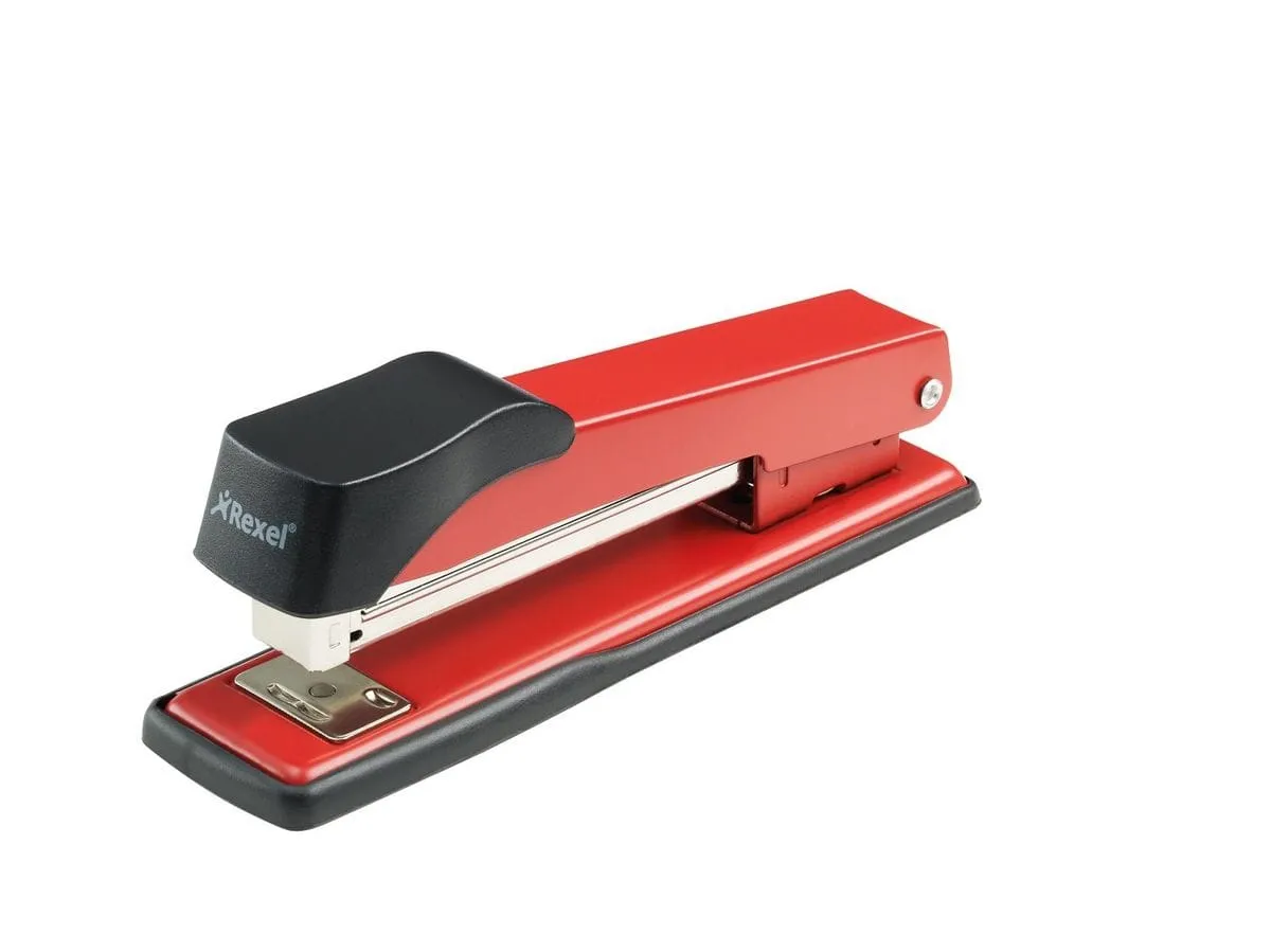 Rexel Standard 200 Full Strip full Metal Stapler Red
