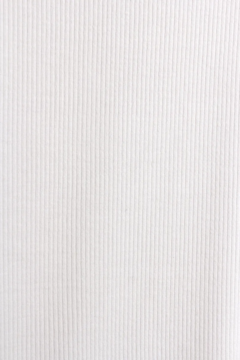 Ribbed Silk Blend Tunisien Dress