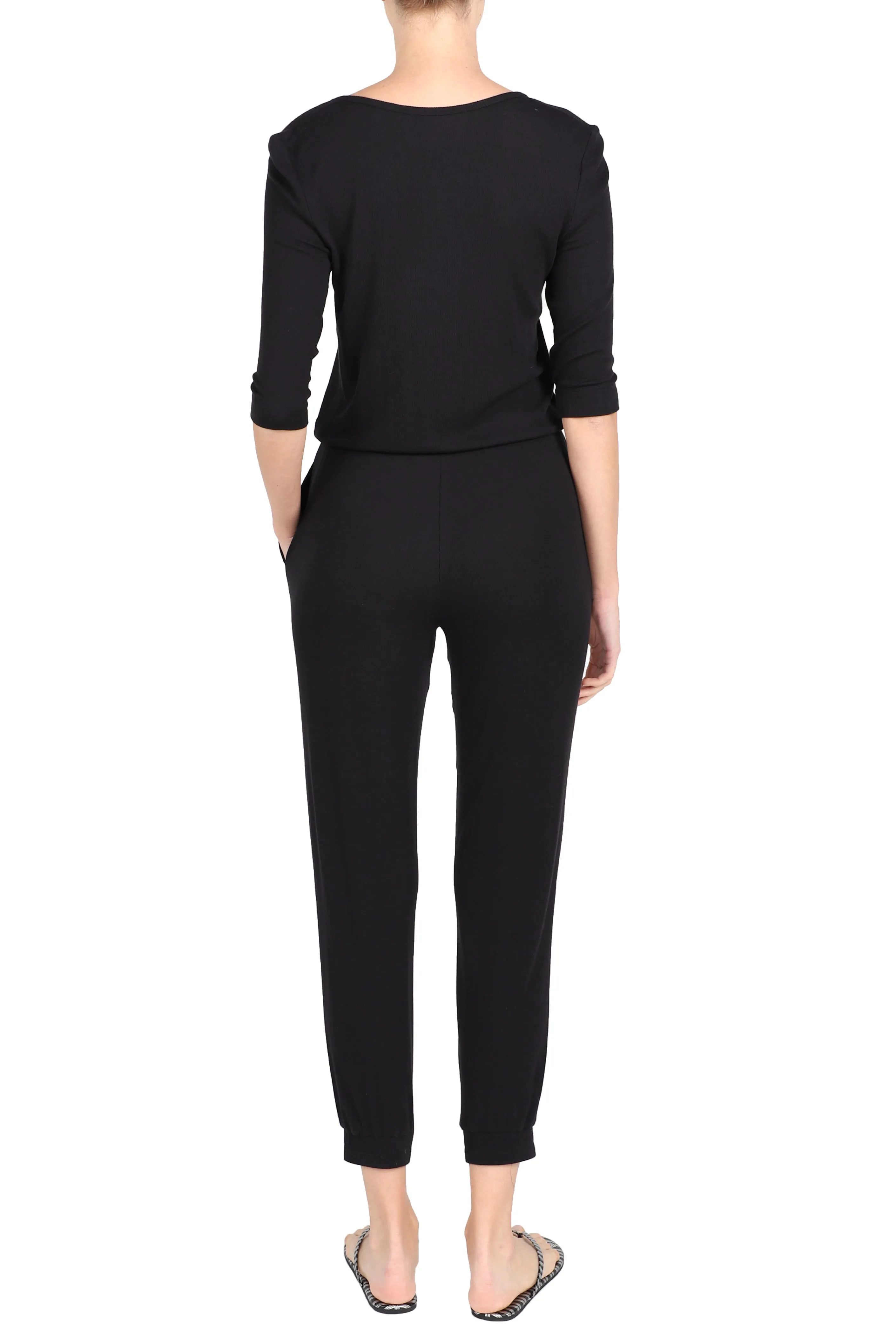 Ribbed Silk Jumpsuit