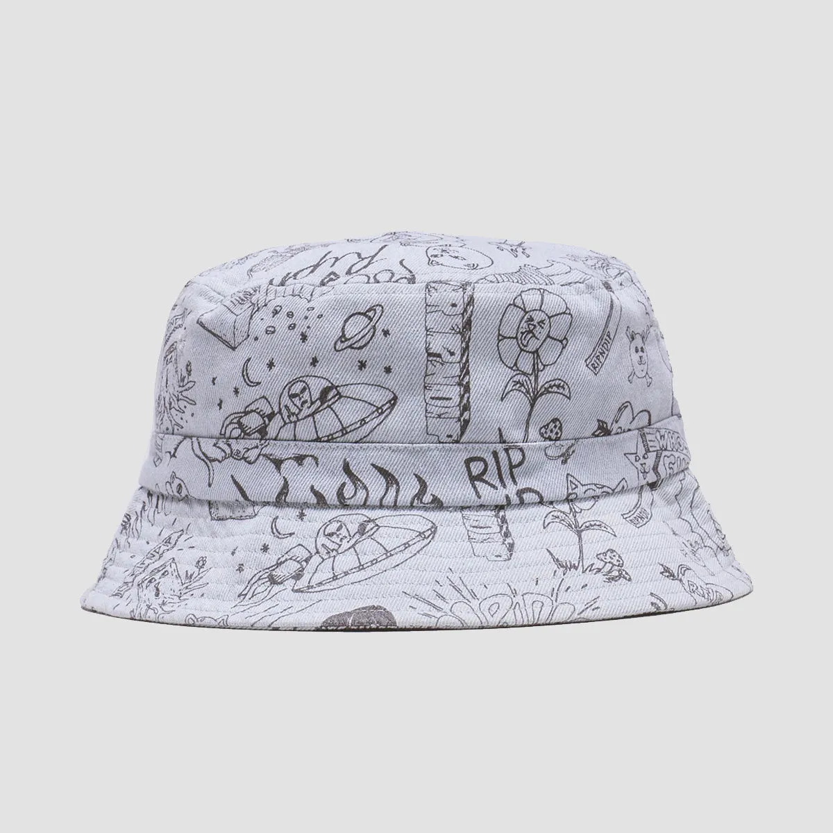 Ripndip Sharpie Bucket Hat Light Denim Wash