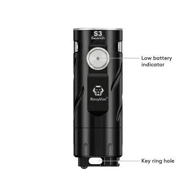 Rovyvon - S3 Compact 1800 Lumens (Black) - TOK