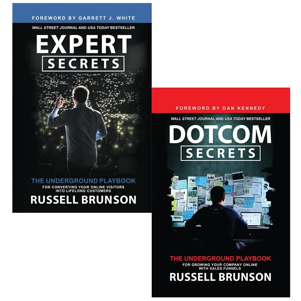 Russell Brunson Collection 2 Books Set (Expert Secrets, Dotcom Secrets)