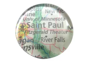 Saint Paul Minnesota Map Pendant Magnet