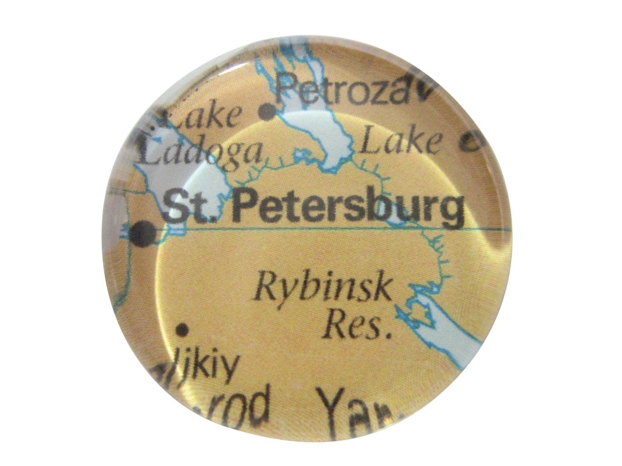 Saint Petersburg Russia Map Pendant Magnet