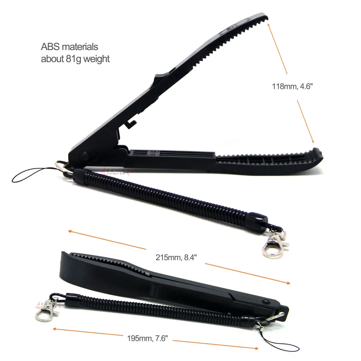 SAMSFX Fishing Gripper w/ Lock Switch Fish Grip Clamp Body Holder Controller Tool