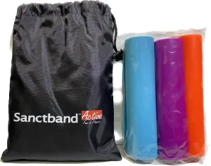 Sanctband Active 3 in 1 Exercise Resistance Band 2.5 Meter (Medium, Heavy, Extra Heavy)