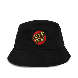 Santa Cruz Classic Dot Patch Bucket Hat Black