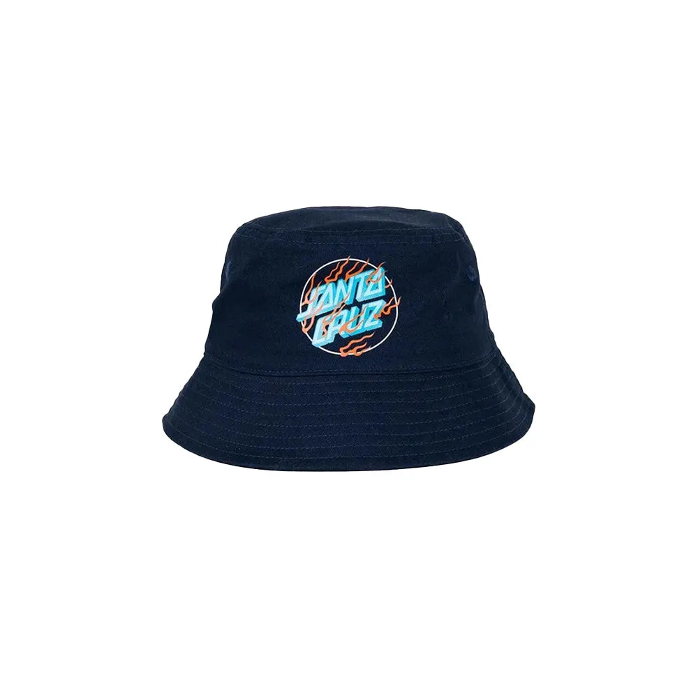 SANTA CRUZ DOT PATCH BUCKET HAT BLUE