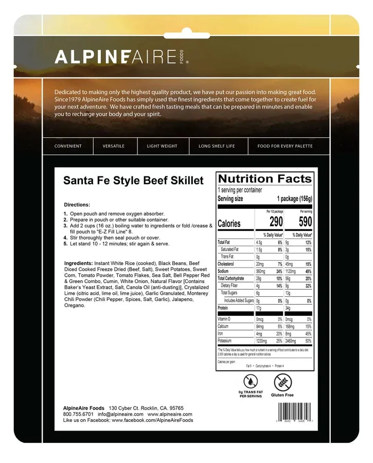 Santa Fe Beef Skillet (Gluten Free)