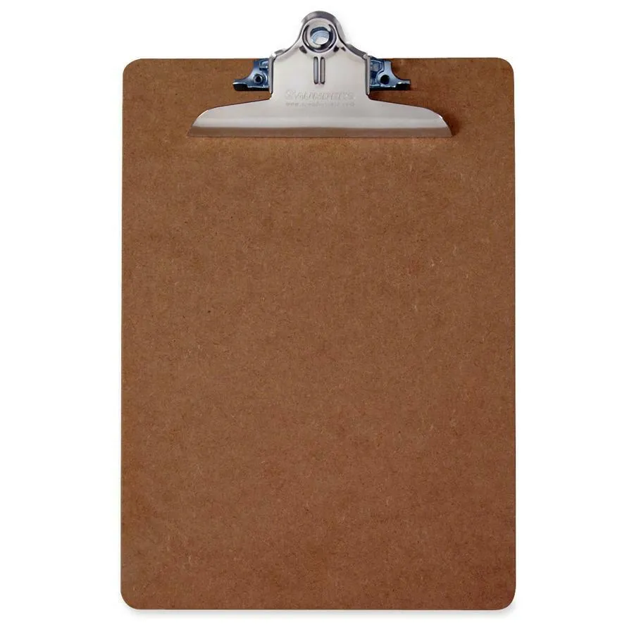 Saunders Brown Hardboard Clipboards