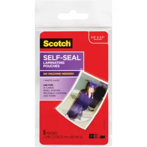 Scotch Self-sealing Photo Laminating Sheets