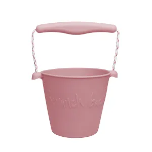 Scrunch Silicone Bucket Dusty Rose - Roll it, Fold it, Scrunch it!