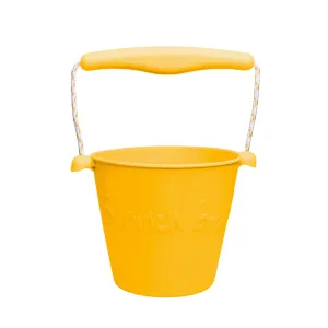 Scrunch Silicone Bucket Mustard - Roll it, Fold it, Scrunch it!