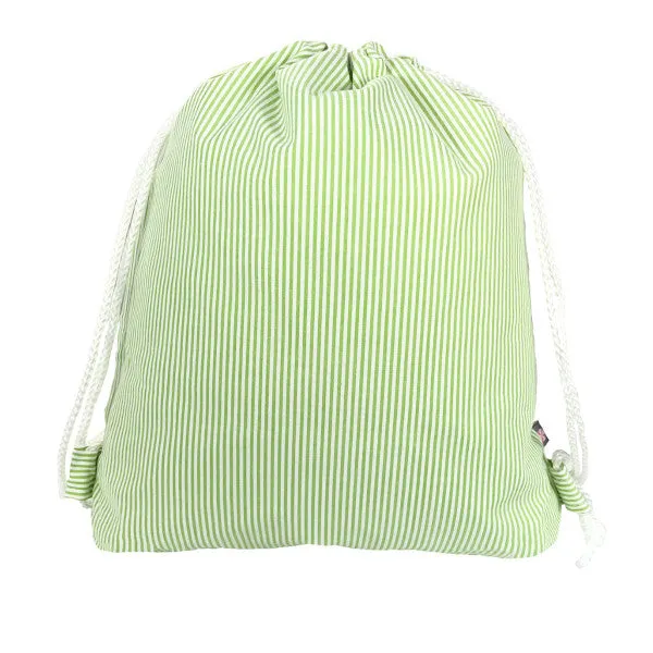 Seersucker Sling Backpack- Navy