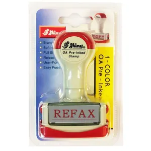 Shiny OA Pre Inked Stamp Refax NR13