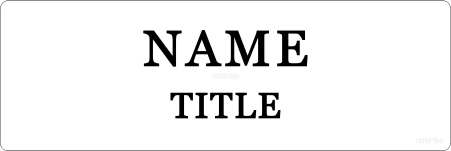 SignOptima™️ Personalized Door-Mount Business Name Tag 2"x8"