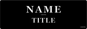 SignOptima™️ Personalized Door-Mount Business Name Tag 2"x8"
