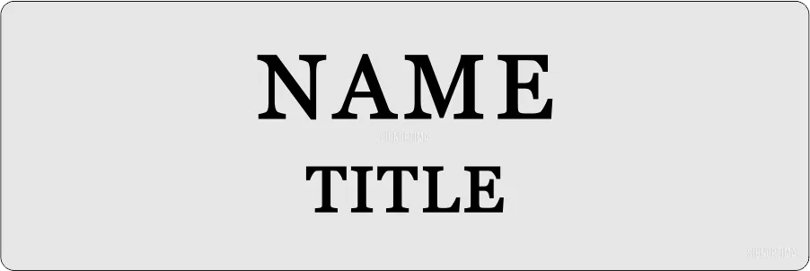 SignOptima™️ Personalized Door-Mount Business Name Tag 2"x8"