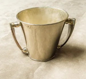 Silver Ice Bucket with Horn Handles