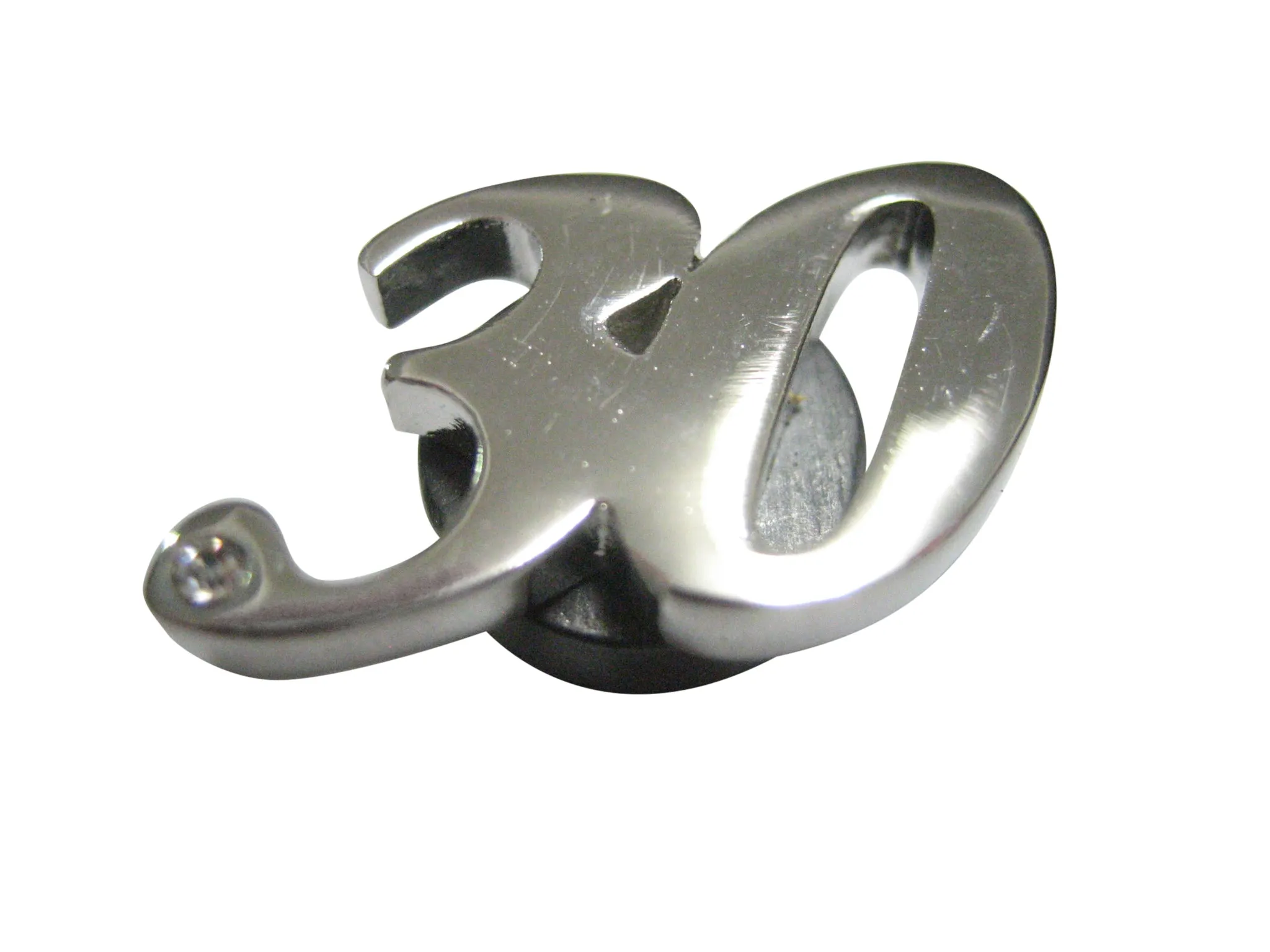Silver Toned 30 Years Magnet