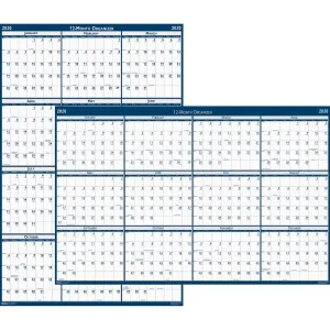 SKILCRAFT 2-sided Laminated Wall Planner