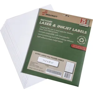 SKILCRAFT 7530-01-578-9297 Extra Large File Folder Label
